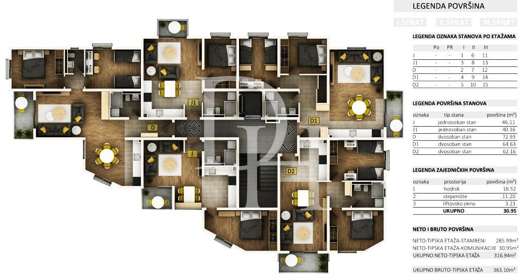 Апартаменты, Черногория, О. Бар, Бар, 110 500 € фото 2