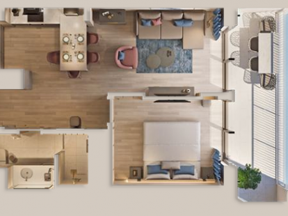 Апартаменты, Черногория, О. Будва, Рафаиловичи, 288 800 € фото 2