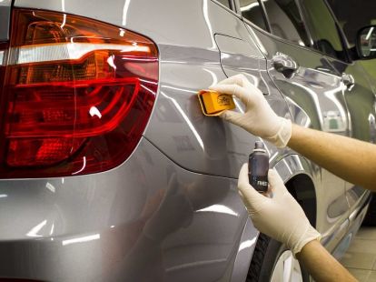 Abrasive polishing of the car body (ID:7873)