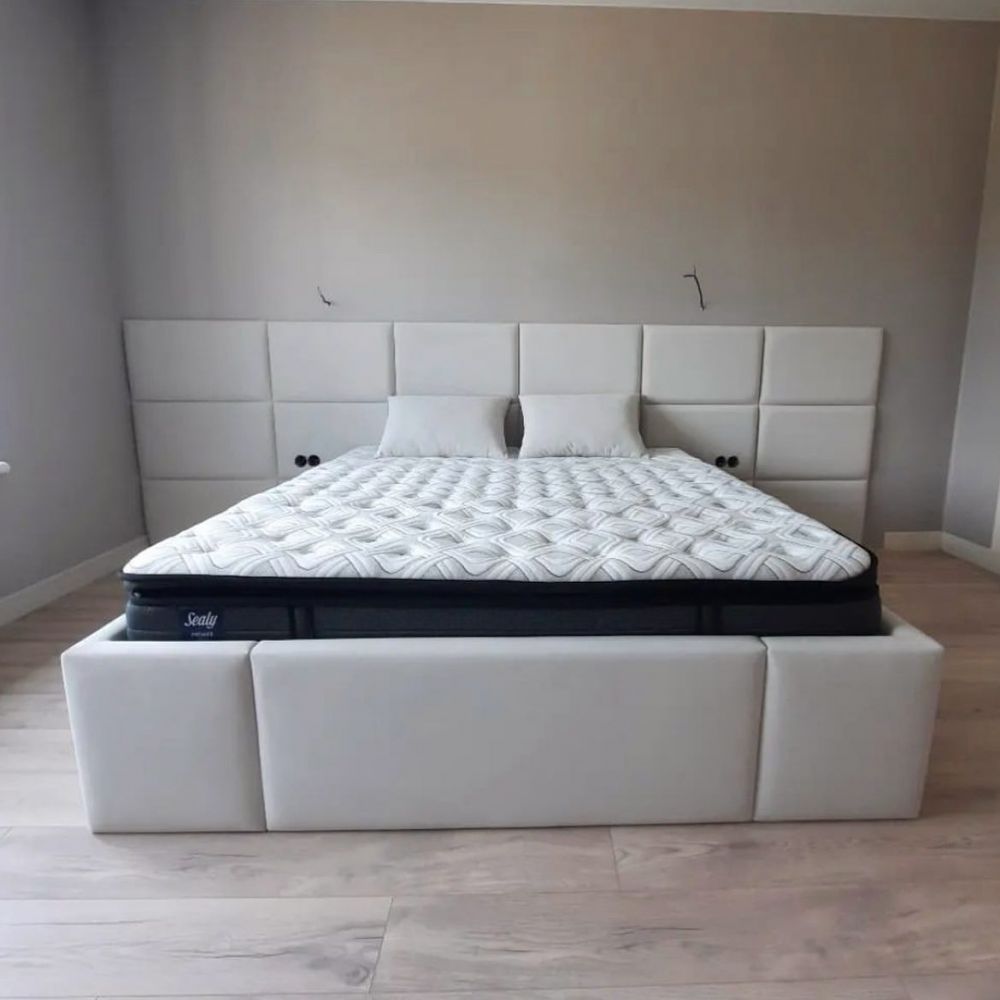 Индивидуальный проект кровати с мягкими панелями в Аликанте - Ref: 7880 фото 2