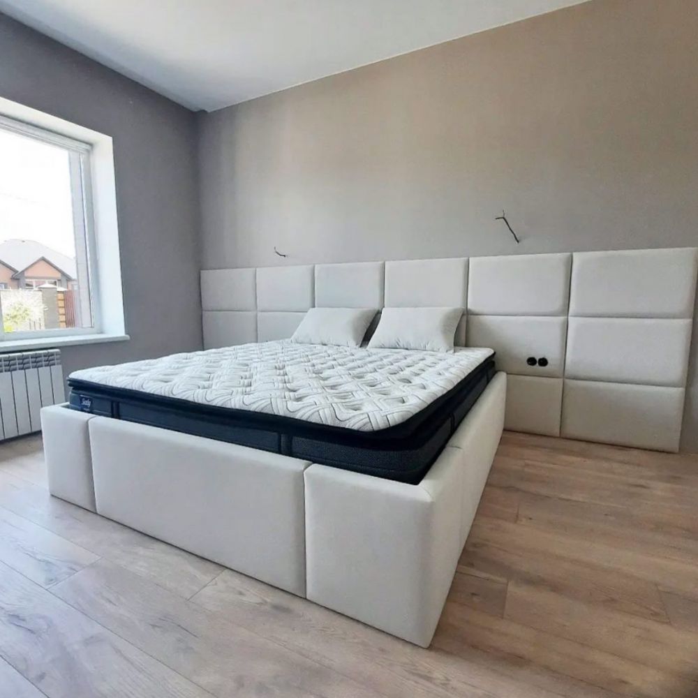 Индивидуальный проект кровати с мягкими панелями в Аликанте - Ref: 7880 фото 3