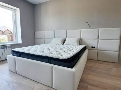 Индивидуальный проект кровати с мягкими панелями в Аликанте - Ref: 7880 фото 3