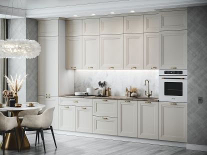 Modular kitchen — 3.4 m long, (ID:8585)
