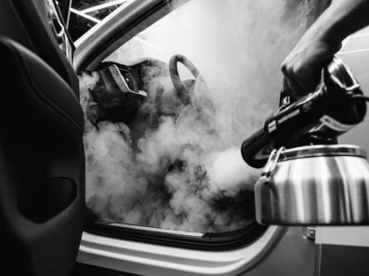 Dry cleaning of the car interior at the car service (ID:8609)
