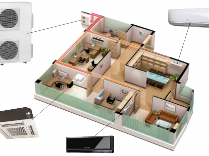 INSTALLATION OF AIR CONDITIONERS  IN HOUSES, APARTMENTS, OFFICES (ID:8749)
