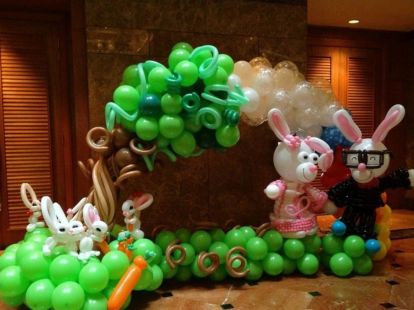 Decoration with balloons for a children's holiday (ID:8834)