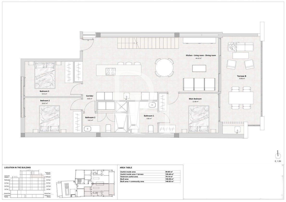 Апартаменты / Пентхаус, Испания, регион Валенсия, Торревьеха, 970 000 € фото 13