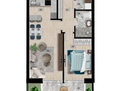 Appartement / Penthouse, Montenegro, G. Bar, Bar, 280 800 € foto 6