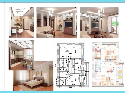 Innenarchitektur der Wohnung (ID:9672)