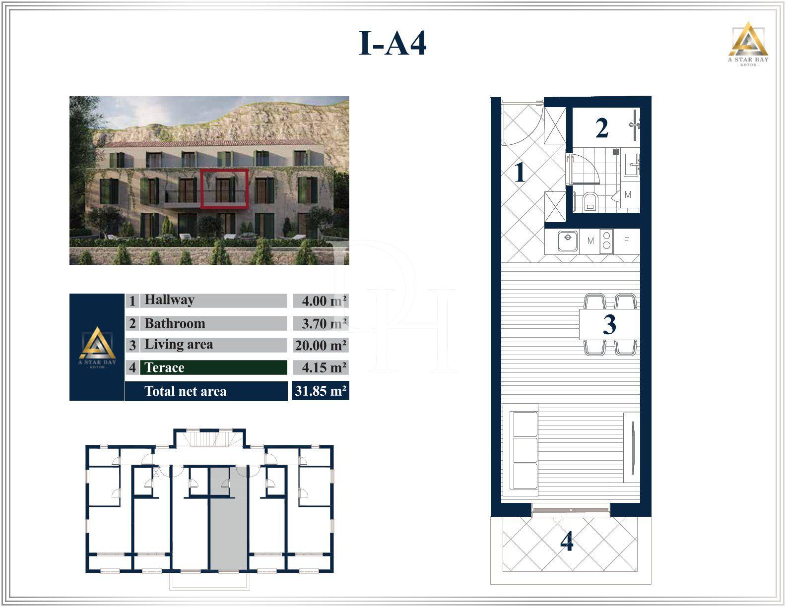 Апартаменти, Чорногорія, Г. Котор, Який, 110 250 € фото 2