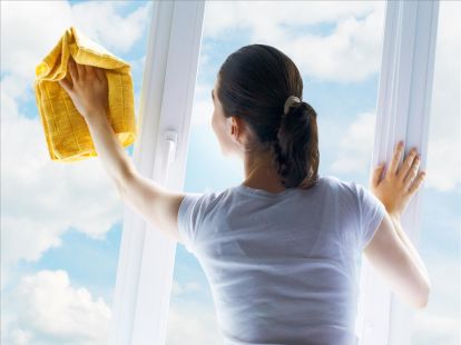 Window cleaning in the apartment (ID:9894)
