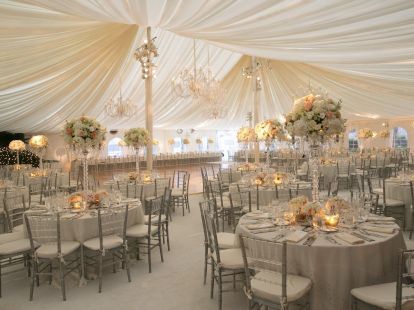 Outdoor wedding in a tent (ID:10109)