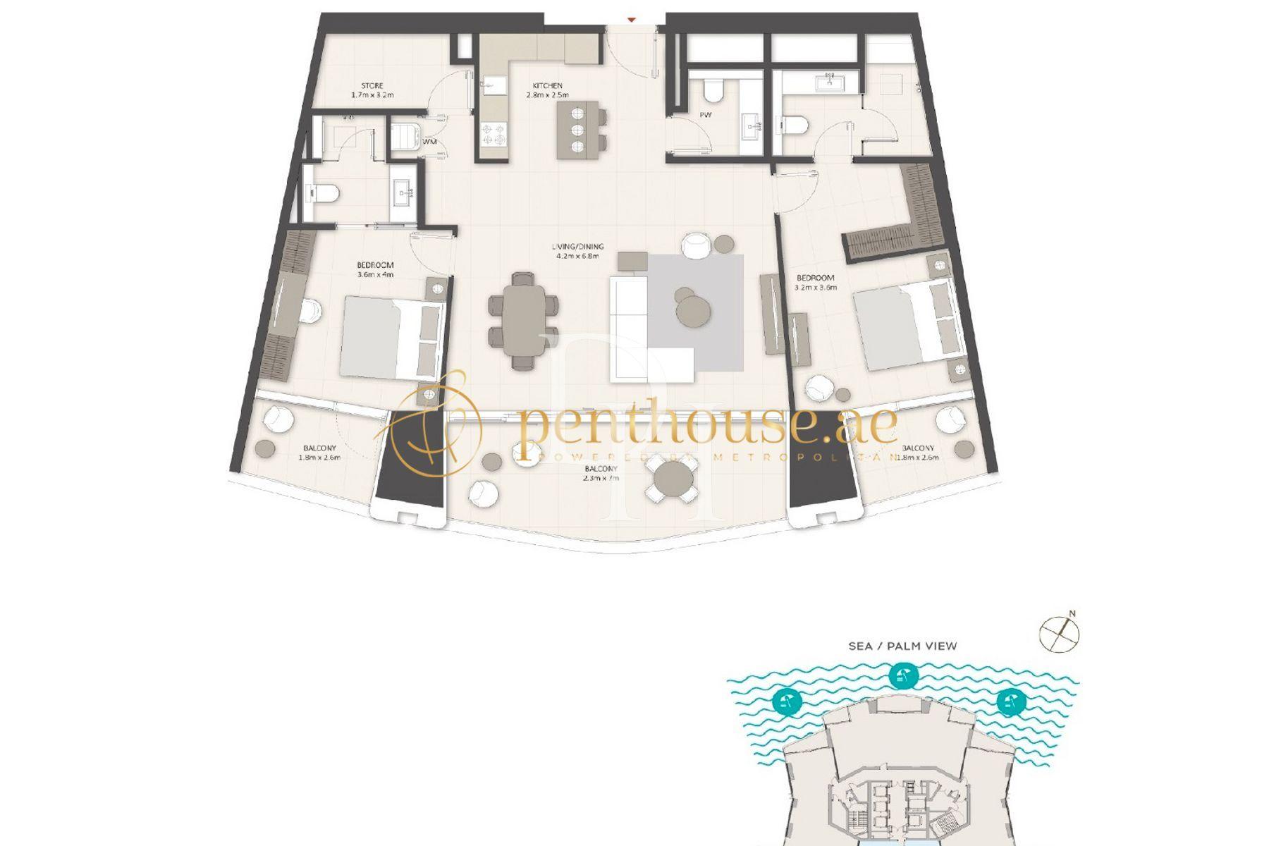 Апартаменти, ОАЕ, Емірат Дубай, Дубай Марина, 5 500 000 Dh фото 12