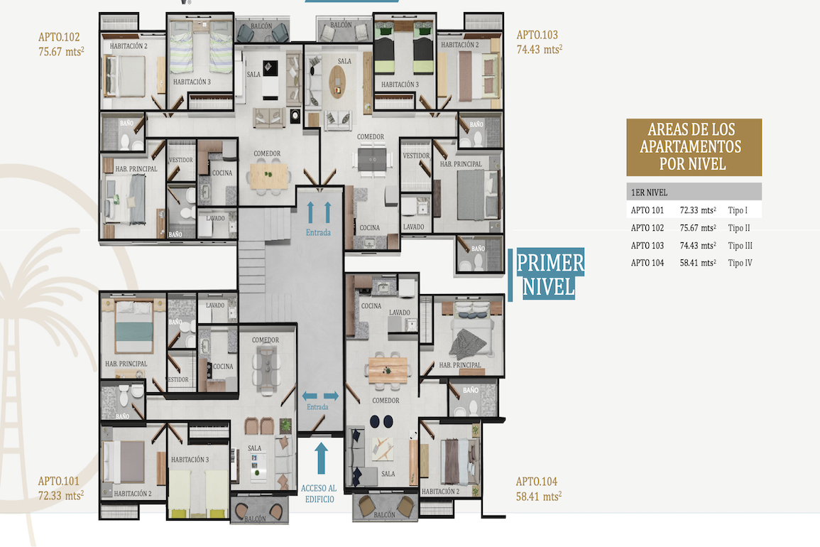 Апартаменты, Доминиканская республика, Регион Санто-Доминго, Бока-Чика, 77 000 $ фото 9