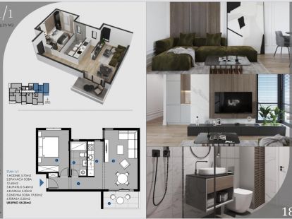 Апартаменты в Добра воде, Черногория за 116 000€ (ID:79923)