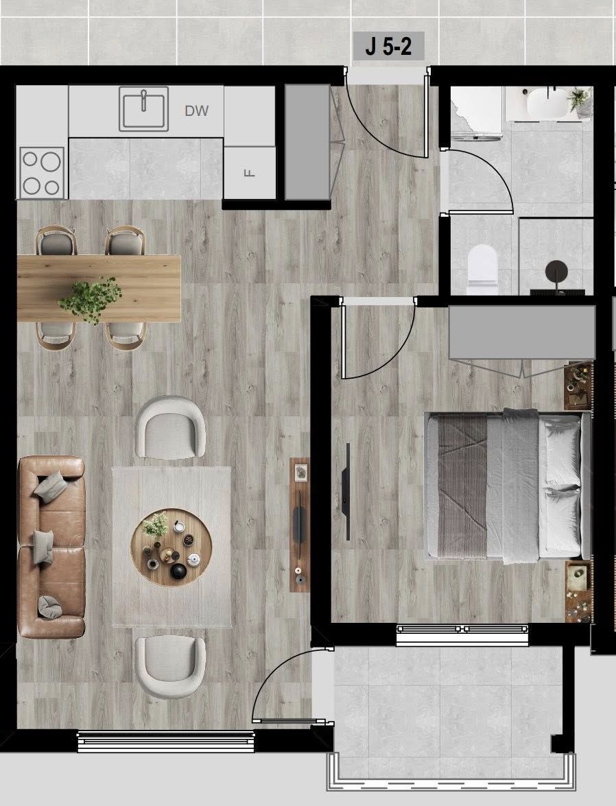 Апартаменты в Баре, Черногория, 47м2 - стоимость 108&nbsp;100€ - Ref: 80776 фото 2
