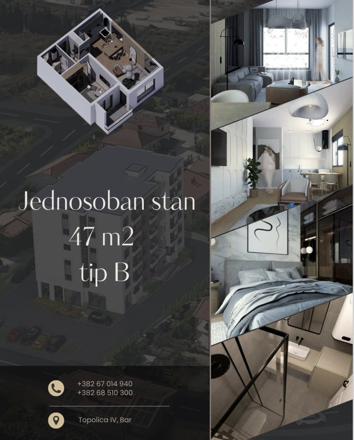 Апартаменты в Баре, Черногория, 47м2 - стоимость 108&nbsp;100€ - Ref: 80776 фото 7