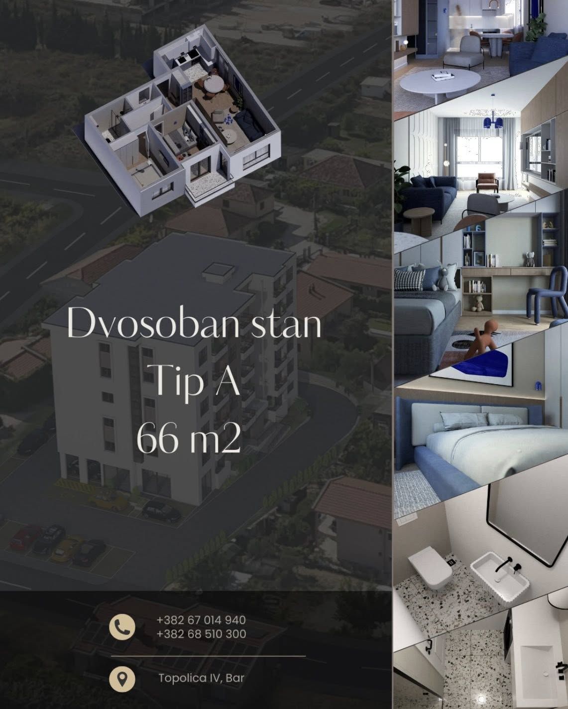 Апартаменты в Баре, Черногория, 66м2 - стоимость 151&nbsp;800€ - Ref: 80830 фото 1