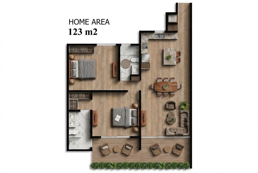 Апартаменты в Кабарете, Доминиканская республика, 122м2 - стоимость 365&nbsp;000$ - Ref: 80832 фото 3