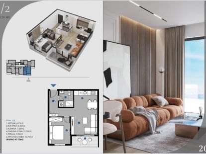 Апартаменты в Добра воде, Черногория, 48м2 - стоимость 120&nbsp;000€ - Ref: 81404 фото 2