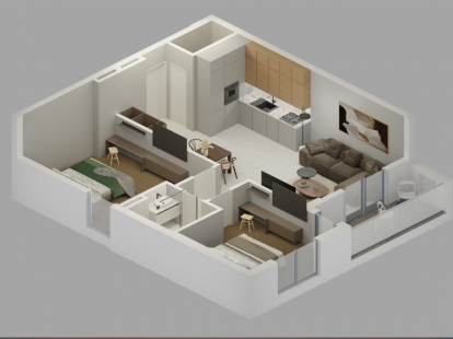 Апартаменты в Баре, Черногория, 73м2 - стоимость 163&nbsp;710€ - Ref: 81503 фото 3