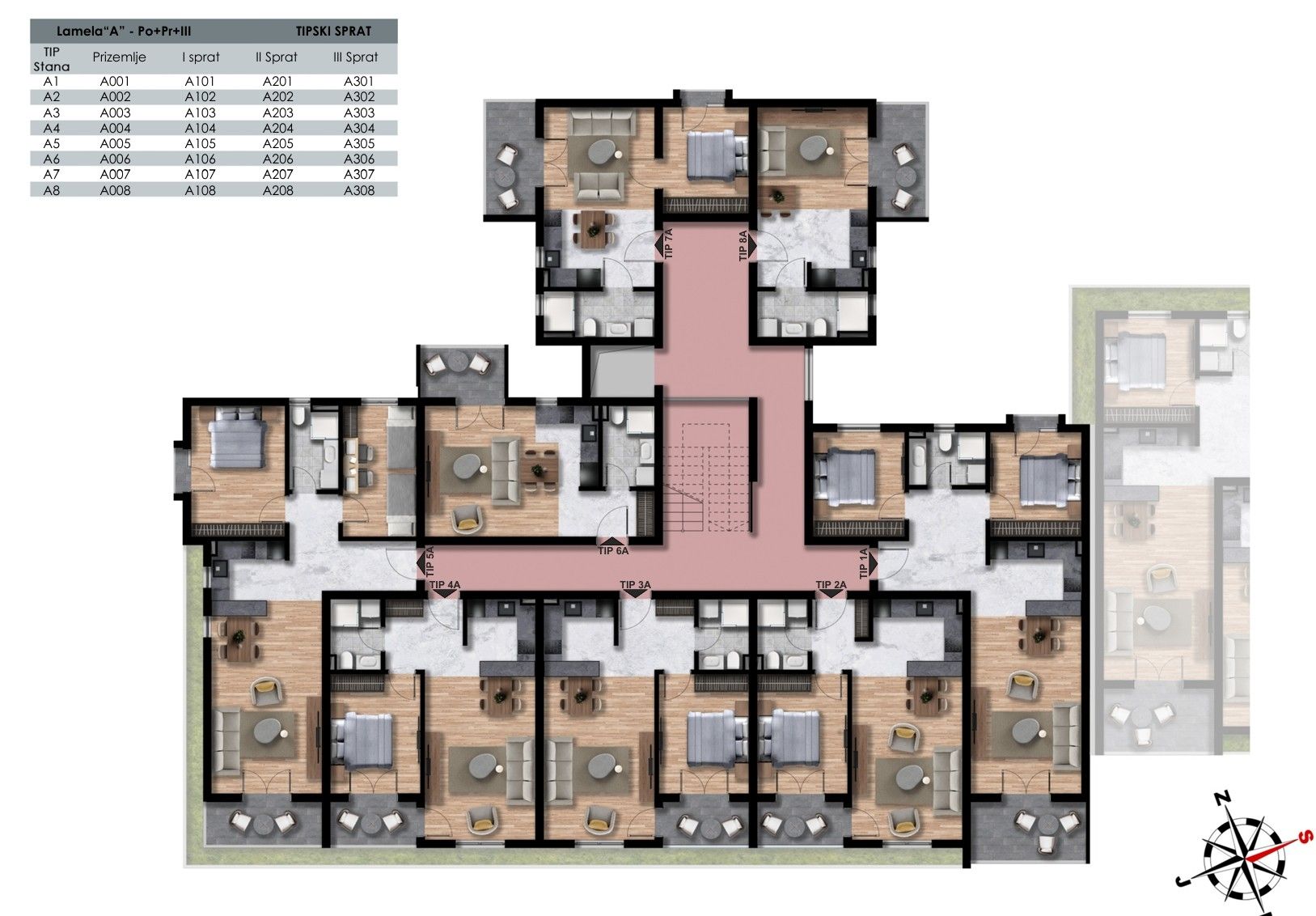 Апартаменты в Баре, Черногория, 50м2 - стоимость 98&nbsp;100€ - Ref: 81643 фото 4