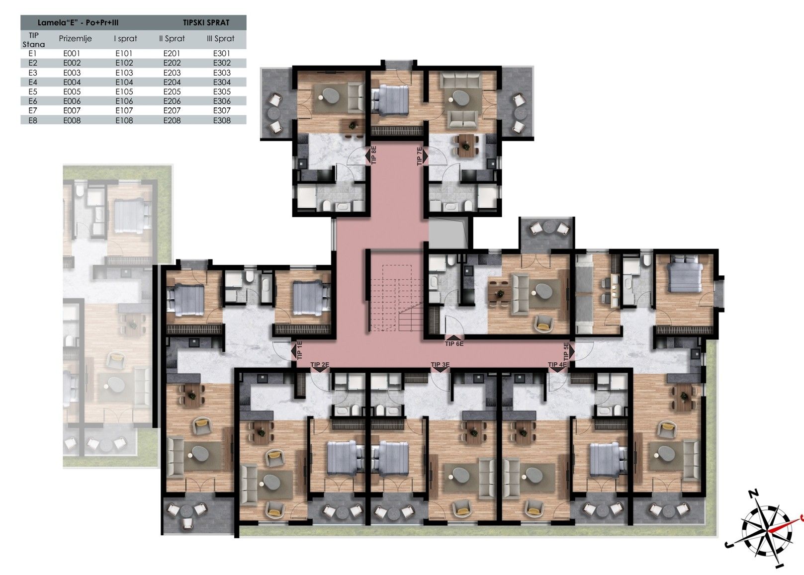 Апартаменты в Баре, Черногория, 50м2 - стоимость 98&nbsp;100€ - Ref: 81643 фото 7