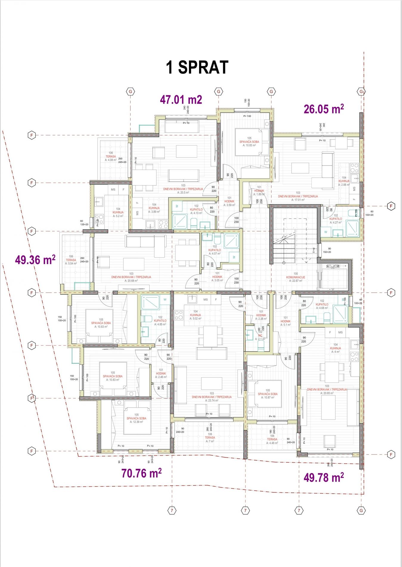 Апартаменты в Баре, Черногория, 50м2 - стоимость 128&nbsp;336€ - Ref: 81646 фото 5