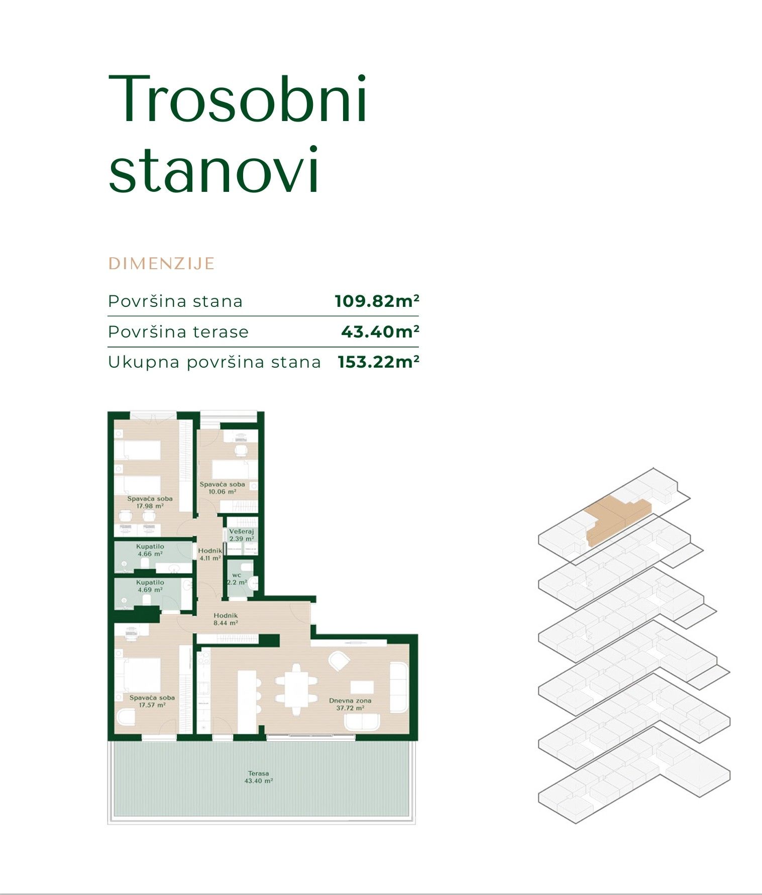 Апартаменты в Подгорице, Черногория, 46м2 - стоимость 113&nbsp;950€ - Ref: 81649 фото 13