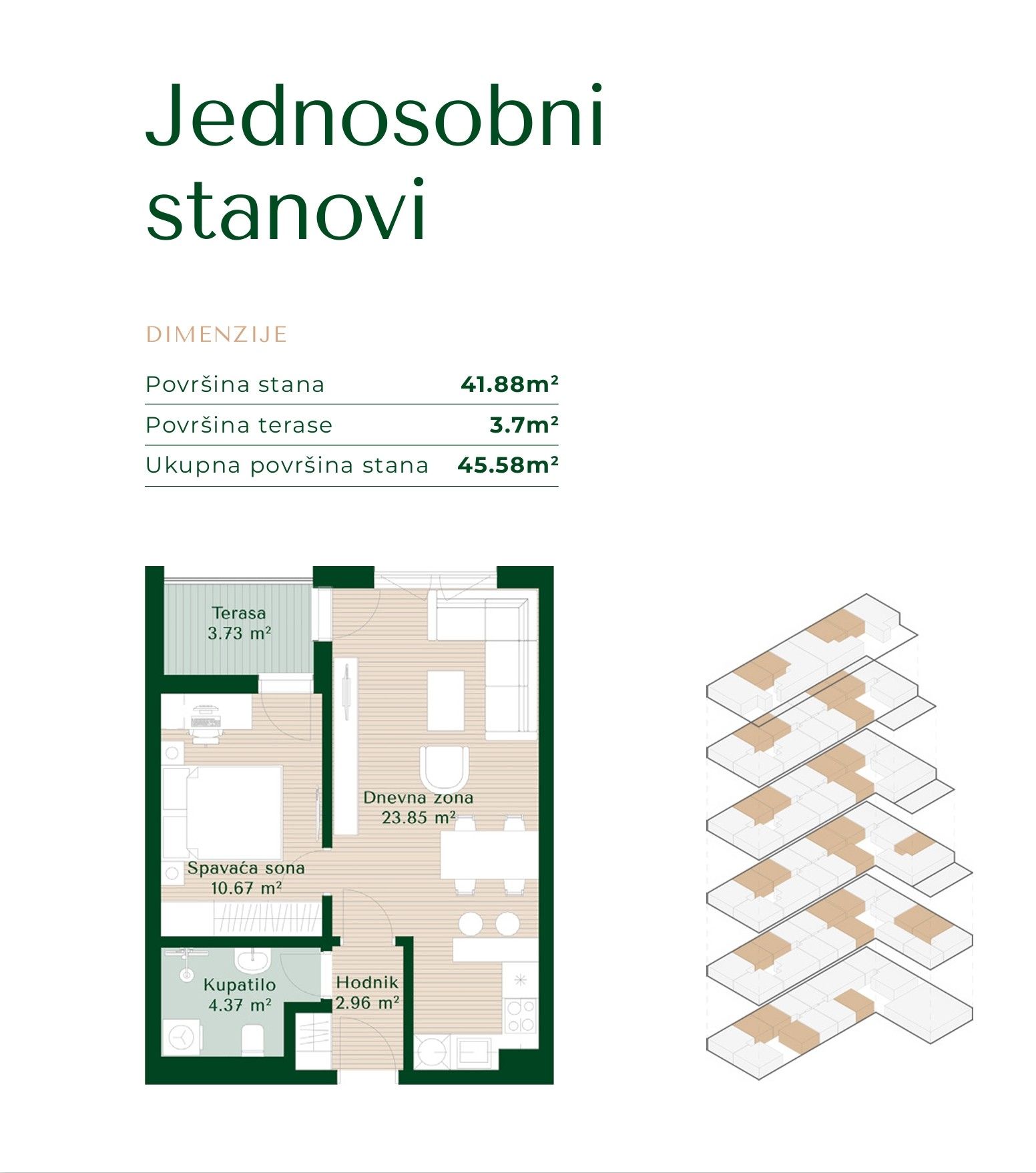 Апартаменты в Подгорице, Черногория, 46м2 - стоимость 113&nbsp;950€ - Ref: 81649 фото 6