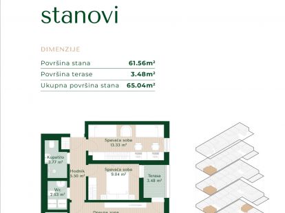 Апартаменты в Подгорице, Черногория, 46м2 - стоимость 113&nbsp;950€ - Ref: 81649 фото 10