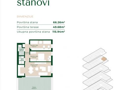 Апартаменты в Подгорице, Черногория, 46м2 - стоимость 113&nbsp;950€ - Ref: 81649 фото 11