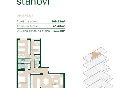 Апартаменты в Подгорице, Черногория, 46м2 - стоимость 113&nbsp;950€ - Ref: 81649 фото 13