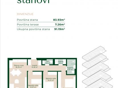 Апартаменты в Подгорице, Черногория, 46м2 - стоимость 113&nbsp;950€ - Ref: 81649 фото 16