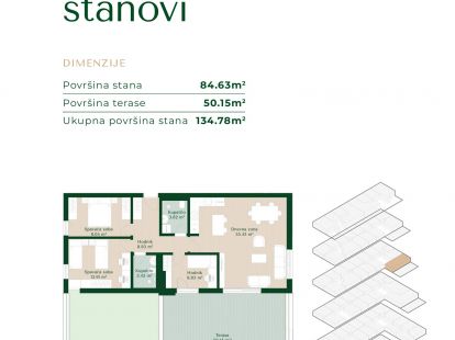 Апартаменты в Подгорице, Черногория, 46м2 - стоимость 113&nbsp;950€ - Ref: 81649 фото 5