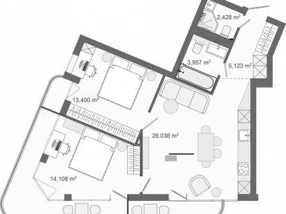 Апартаменты в Баре, Черногория, 127м2 - стоимость 330&nbsp;200€ - Ref: 81663 фото 3