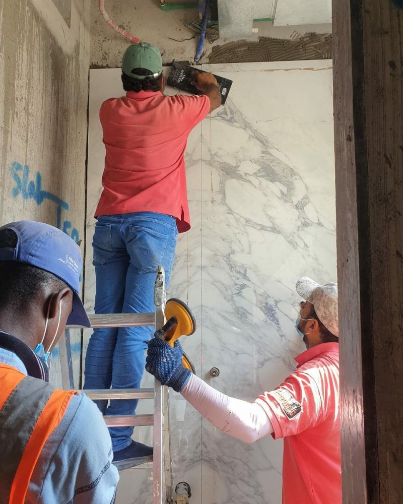 Укладка крупноформатного керамогранита в Дубае - Ref: 1535 фото 2