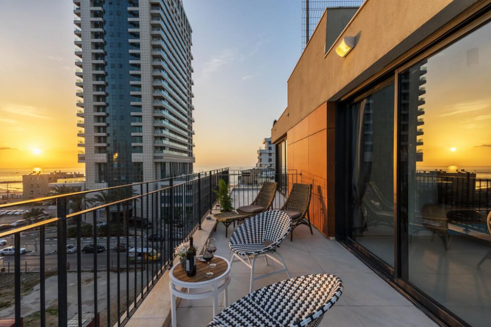 Сдается  пентхаус с видом на море Тель-Авив в Тель-Авиве - 450€ - Ref: 5154 фото 5