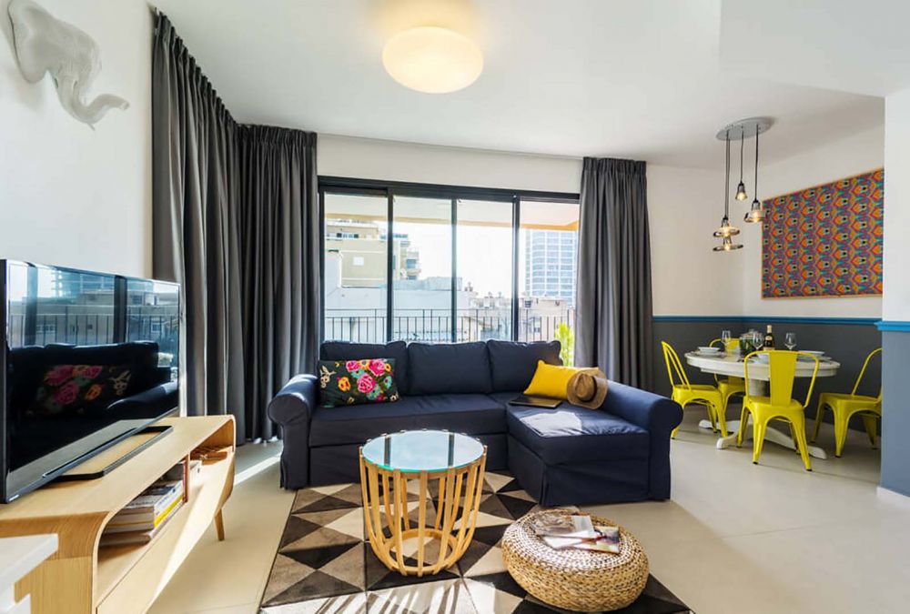 Аренда апартаментов в Тель-Авиве с 2 спальнями,  и парковкой в Тель-Авиве - 355€ - Ref: 5618 фото 4