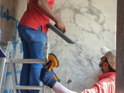 Укладка крупноформатного керамогранита в Дубае - Ref: 1535 фото 3