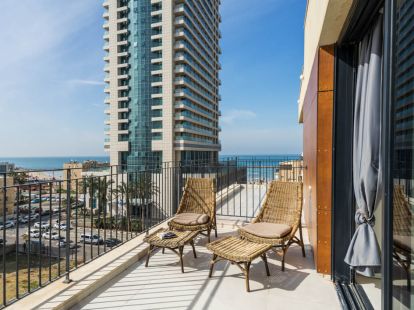 Сдается  пентхаус с видом на море Тель-Авив в Тель-Авиве - 450€ - Ref: 5154 фото 2