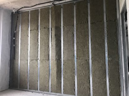 Звуко-шумоизоляция стен и потолка из гипсокартона в Афинах (ID:6284)